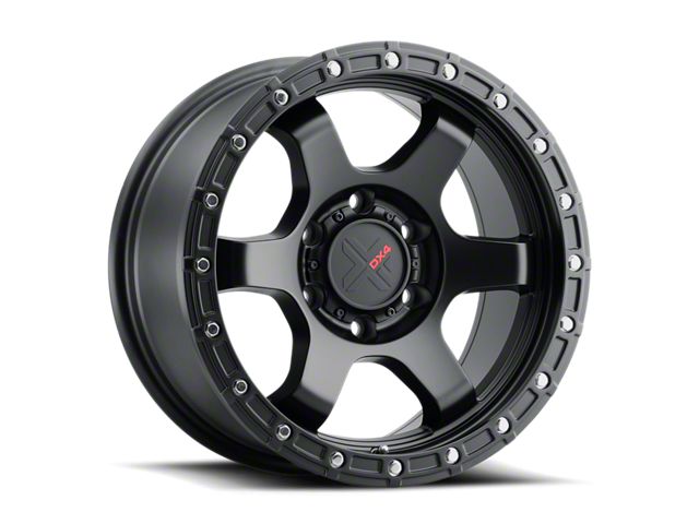 DX4 Wheels NITRO Flat Black 6-Lug Wheel; 18x9; -12mm Offset (2024 Ranger)