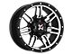 DX4 Wheels 7S Flat Black Machined 5-Lug Wheel; 17x8.5; -6mm Offset (94-01 RAM 1500)