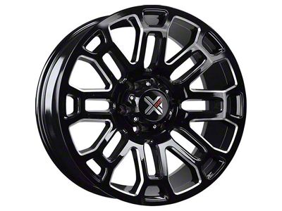 DX4 Wheels BOOST Gloss Black Milled 5-Lug Wheel; 20x9; 10mm Offset (94-01 RAM 1500)