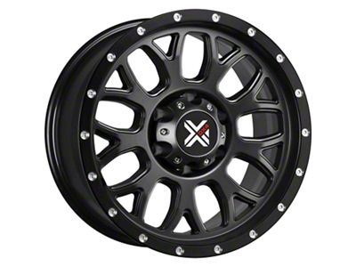 DX4 Wheels GEAR Flat Black 5-Lug Wheel; 17x8.5; -6mm Offset (94-01 RAM 1500)