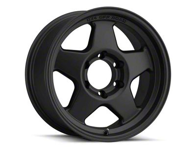 DX4 Wheels Rover Flat Black 5-Lug Wheel; 17x8.5; 0mm Offset (94-01 RAM 1500)