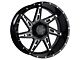 DX4 Wheels SKULL Gloss Black Milled 5-Lug Wheel; 20x11.5; -40mm Offset (94-01 RAM 1500)