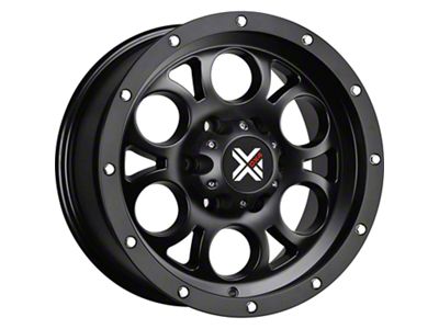 DX4 Wheels TUFF Flat Black 5-Lug Wheel; 17x8.5; -6mm Offset (94-01 RAM 1500)