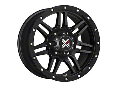 DX4 Wheels 7S Flat Black 8-Lug Wheel; 18x9; 18mm Offset (94-02 RAM 3500 SRW)