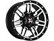 DX4 Wheels 7S Flat Black Machined 6-Lug Wheel; 17x8.5; 18mm Offset (99-06 Sierra 1500)