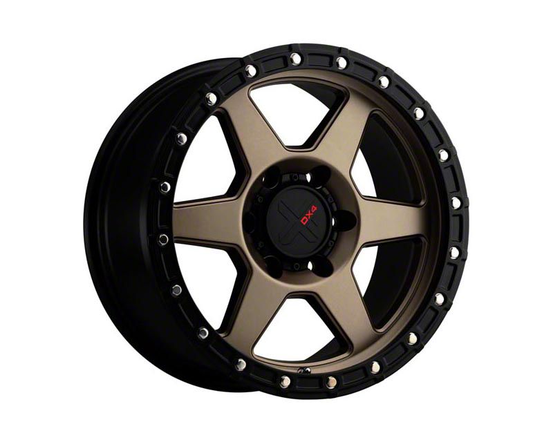 DX4 Wheels Sierra 1500 RECON Matte Bronze with Black Ring 6-Lug Wheel ...