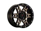 DX4 Wheels TERRAIN Matte Bronze with Black Ring 6-Lug Wheel; 17x8.5; 10mm Offset (99-06 Sierra 1500)