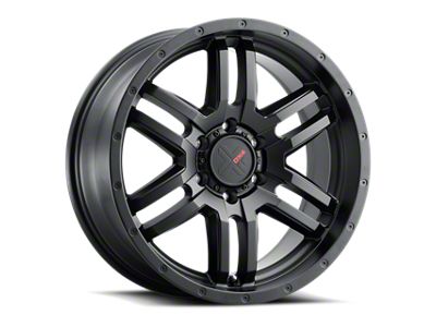 DX4 Wheels DYNO Flat Black 6-Lug Wheel; 18x8; 35mm Offset (99-06 Silverado 1500)