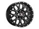 DX4 Wheels GEAR Flat Black 6-Lug Wheel; 17x8.5; -6mm Offset (99-06 Silverado 1500)