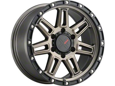 DX4 Wheels REBEL Matte Bronze with Black Ring 6-Lug Wheel; 18x9; 18mm Offset (23-25 Canyon)