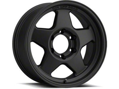 DX4 Wheels Rover Flat Black 6-Lug Wheel; 17x8.5; 0mm Offset (23-25 Colorado)