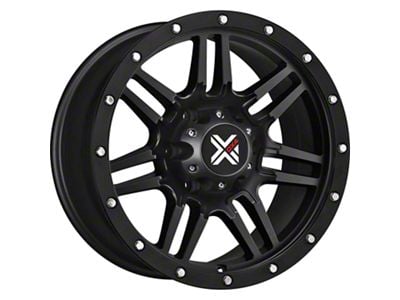 DX4 Wheels 7S Flat Black 5-Lug Wheel; 16x8; 18mm Offset (87-90 Dakota)