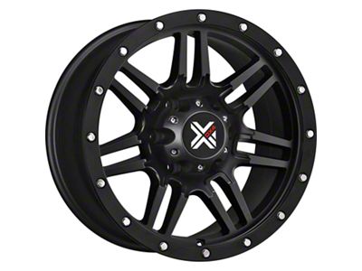DX4 Wheels 7S Flat Black 5-Lug Wheel; 17x8.5; 18mm Offset (87-90 Dakota)