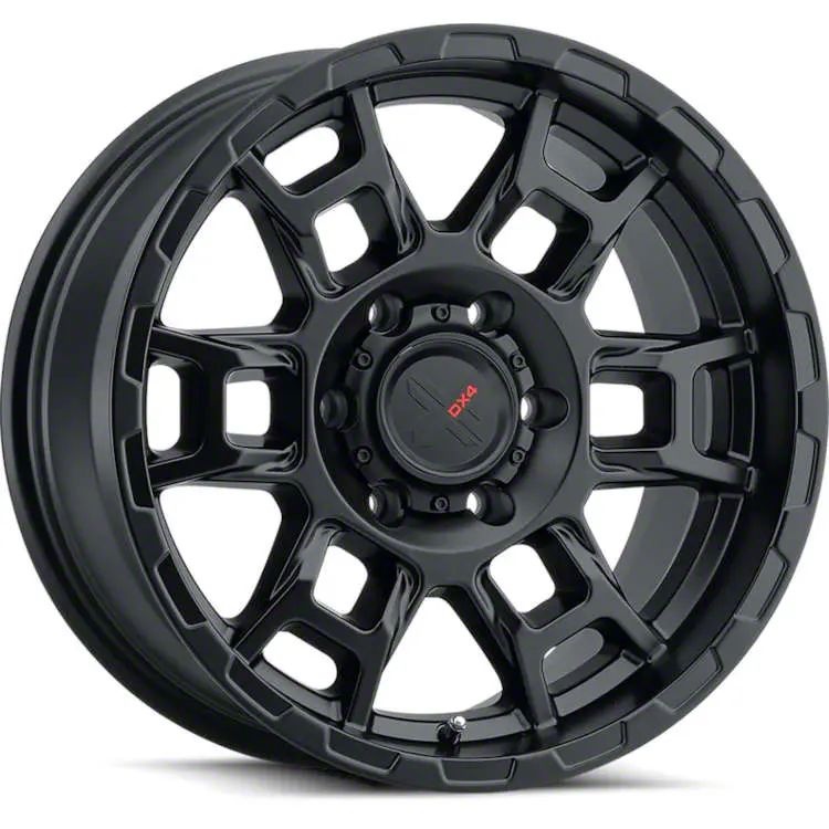 DX4 Wheels Dakota Beast Flat Black 5-Lug Wheel; 16x8; 0mm Offset ...