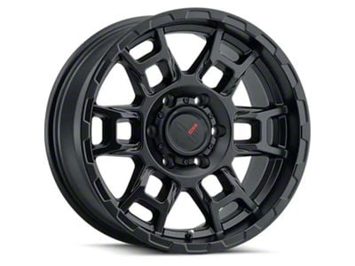 DX4 Wheels Beast Flat Black 5-Lug Wheel; 17x8.5; 0mm Offset (05-11 Dakota)