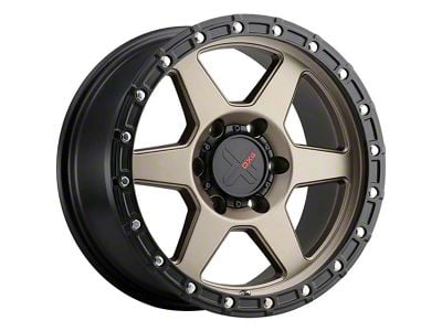 DX4 Wheels Recon Matte Bronze with Black Ring 5-Lug Wheel; 20x9; 10mm Offset (05-11 Dakota)