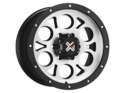 DX4 Wheels TUFF Flat Black Machined 5-Lug Wheel; 16x8.5; -6mm Offset (87-90 Dakota)