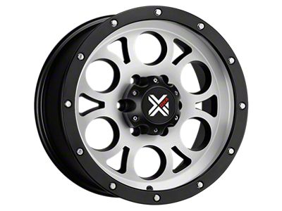 DX4 Wheels TUFF Flat Black Machined 5-Lug Wheel; 17x8.5; -6mm Offset (05-11 Dakota)