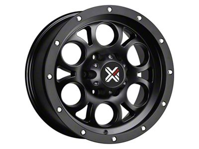 DX4 Wheels TUFF Flat Black 5-Lug Wheel; 17x8.5; -6mm Offset (87-90 Dakota)