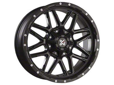 DX4 Wheels VIBE Flat Black 5-Lug Wheel; 20x9; -10mm Offset (87-90 Dakota)