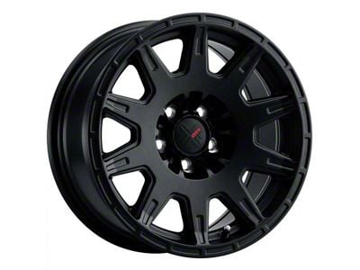 DX4 Wheels X-TRAIL Flat Black 5-Lug Wheel; 16x7; 15mm Offset (87-90 Dakota)