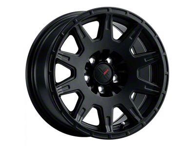 DX4 Wheels X-TRAIL Flat Black 5-Lug Wheel; 17x8; 20mm Offset (87-90 Dakota)