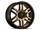 DX4 Wheels DYNO Frozen Bronze with Black Lip 6-Lug Wheel; 20x9; 10mm Offset (21-24 F-150)