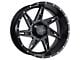 DX4 Wheels SKULL Flat Black 6-Lug Wheel; 22x11.5; -40mm Offset (21-25 F-150)