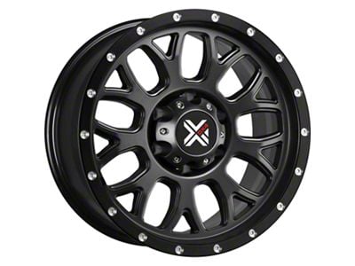 DX4 Wheels GEAR Flat Black 5-Lug Wheel; 17x8.5; -6mm Offset (02-08 RAM 1500, Excluding Mega Cab)