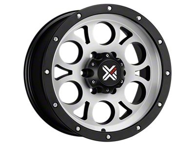 DX4 Wheels TUFF Flat Black Machined 5-Lug Wheel; 17x8.5; -6mm Offset (02-08 RAM 1500, Excluding Mega Cab)