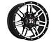 DX4 Wheels 7S Flat Black Machined 6-Lug Wheel; 16x8; 18mm Offset (19-23 Ranger)