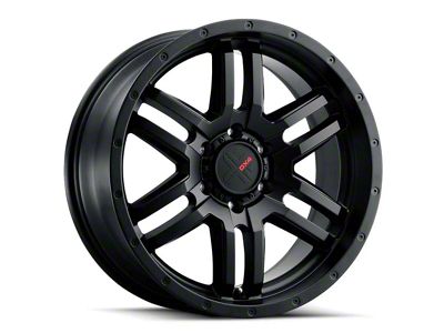 DX4 Wheels DYNO Flat Black 6-Lug Wheel; 20x9; 10mm Offset (19-24 Sierra 1500)