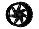 DX4 Wheels SKULL Flat Black 8-Lug Wheel; 22x11.5; -40mm Offset (07-10 Sierra 3500 HD SRW)