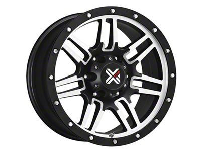 DX4 Wheels 7S Flat Black Machined 6-Lug Wheel; 17x8.5; -6mm Offset (15-20 Yukon)