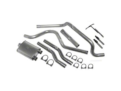 Dynomax Super Turbo Dual Exhaust System; Rear Exit (99-04 5.4L F-250 Super Duty)