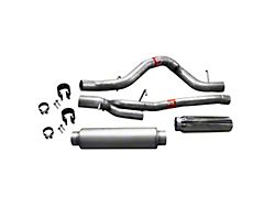 Dynomax Ultra Flo Welded Single Exhaust System with Polished Tip; Side Exit (01-06 6.0L Sierra 2500 HD)