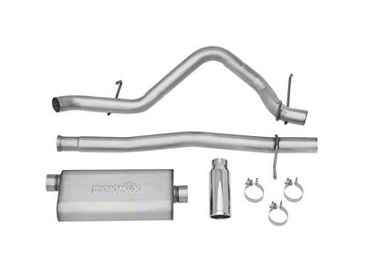 Dynomax Ultra Flo Welded Single Exhaust System with Polished Tip; Side Exit (14-18 4.3L Sierra 1500)