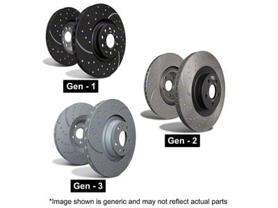 EBC Brakes GD Sport Slotted 6-Lug Rotors; Front Pair (15-20 Canyon)