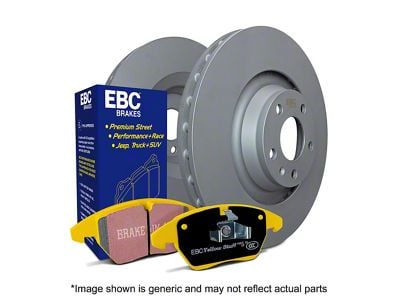 EBC Brakes Stage 13 Yellowstuff 6-Lug Brake Rotor and Pad Kit; Rear (15-20 Canyon)