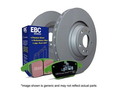 EBC Brakes Stage 14 Greenstuff 6000 6-Lug Brake Rotor and Pad Kit; Front (15-20 Canyon)