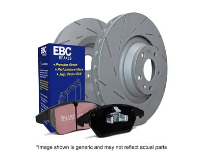 EBC Brakes Stage 2 Greenstuff 6000 6-Lug Brake Rotor and Pad Kit; Rear (15-20 Canyon)