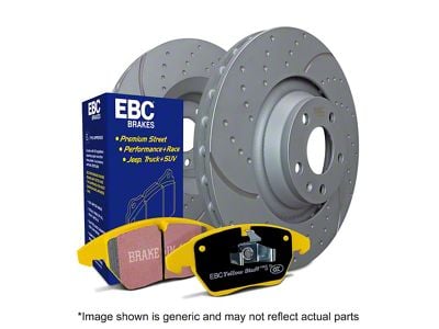 EBC Brakes Stage 5 Yellowstuff 6-Lug Brake Rotor and Pad Kit; Front (15-20 Canyon)