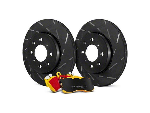 EBC Brakes Stage 9 Yellowstuff 6-Lug Brake Rotor and Pad Kit; Rear (03-04 Dakota w/ Rear Disc Brakes)