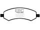 EBC Brakes Yellowstuff Racing Aramid Fiber Brake Pads; Front Pair (05-11 Dakota)