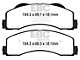 EBC Brakes Greenstuff 6000 Street Sport Organic Brake Pads; Front Pair (15-17 F-150; 18-20 F-150 Raptor)