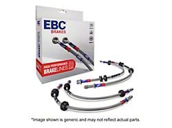 EBC Brakes Stainless Braided Brake Lines; Front and Rear; 4-Inch Extension (10-11 F-150 Raptor)