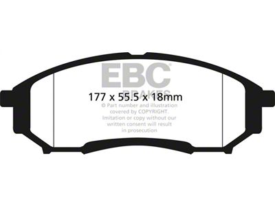 EBC Brakes Orangestuff Extra Duty Carbon Granular Brake Pads; Rear Pair (05-10 F-250 Super Duty)