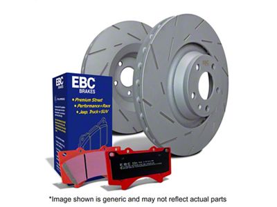 EBC Brakes Stage 15 Orangestuff 8-Lug Brake Rotor and Pad Kit; Front (99-02 2WD F-250 Super Duty w/ 4-Wheel ABS)