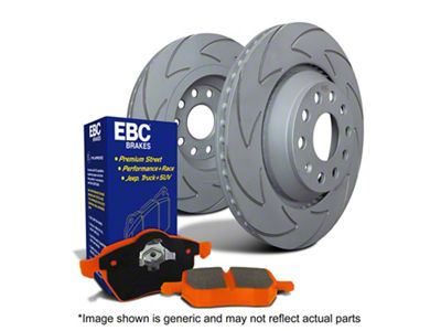 EBC Brakes Stage 7 Orangestuff 8-Lug Brake Rotor and Pad Kit; Front (99-04 4WD F-250 Super Duty)