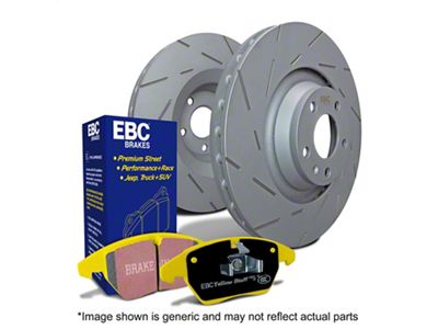 EBC Brakes Stage 9 Yellowstuff 8-Lug Brake Rotor and Pad Kit; Front (99-02 2WD F-250 Super Duty w/ 4-Wheel ABS)